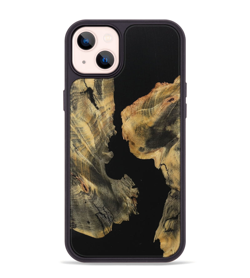 iPhone 14 Plus Wood Phone Case - Montel (Pure Black, 729870)