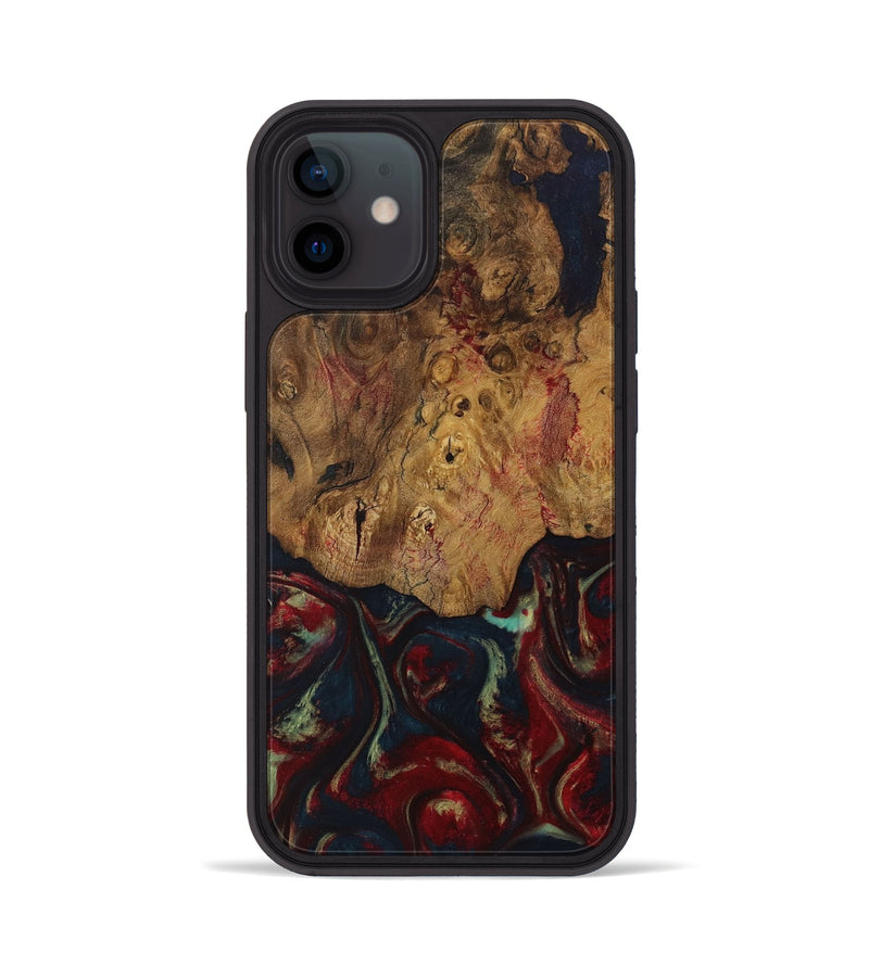 iPhone 12 Wood Phone Case - Grata (Red, 729876)