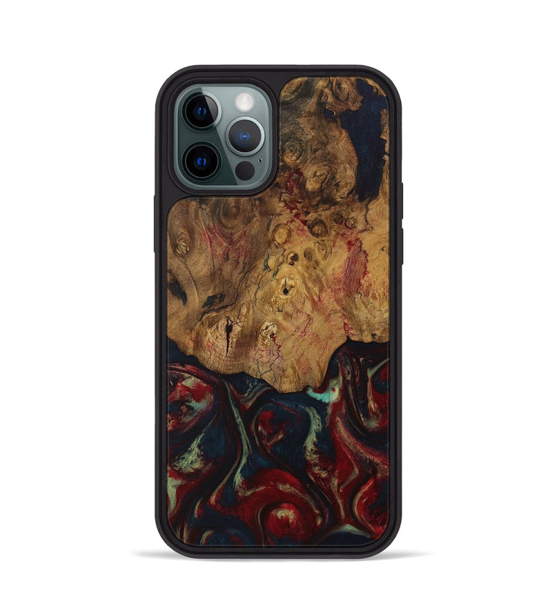 iPhone 12 Pro Wood Phone Case - Grata (Red, 729876)