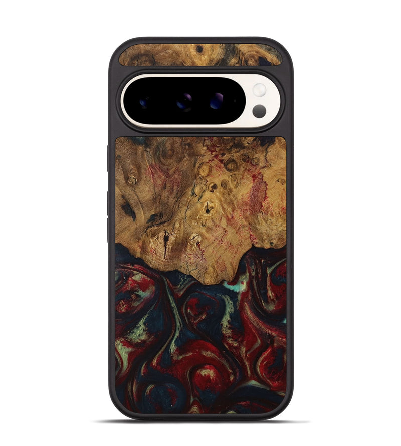 Pixel 9 Pro Wood Phone Case - Grata (Red, 729876)