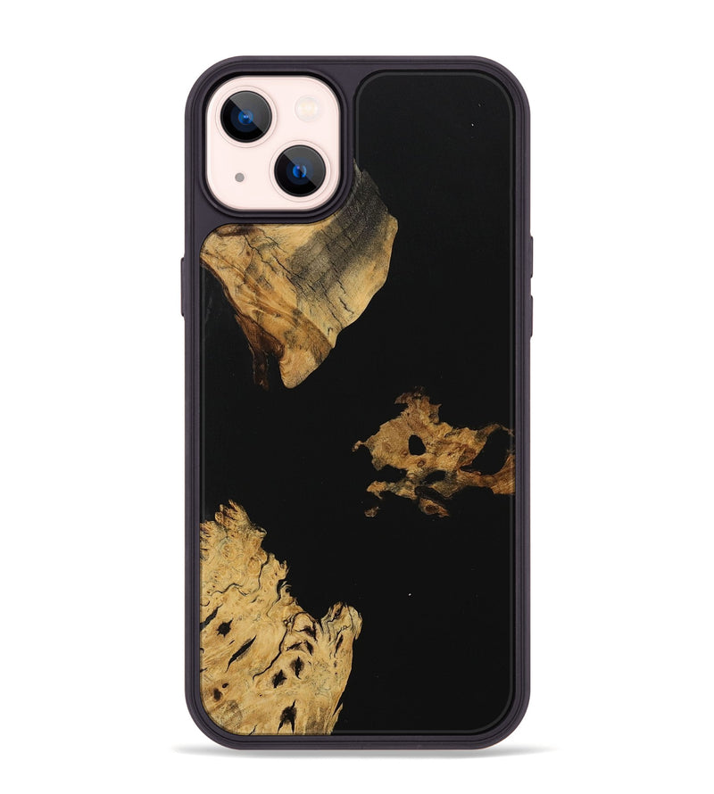 iPhone 14 Plus Wood Phone Case - Daveta (Pure Black, 729898)