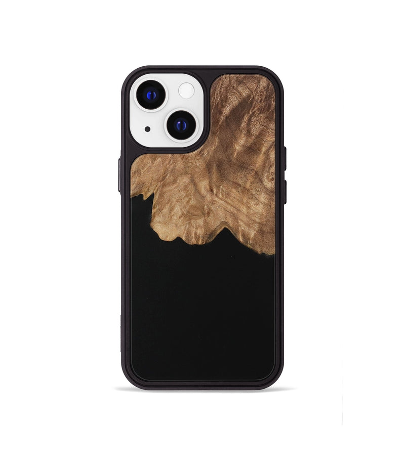 iPhone 13 mini Wood Phone Case - Jillian (Pure Black, 729926)