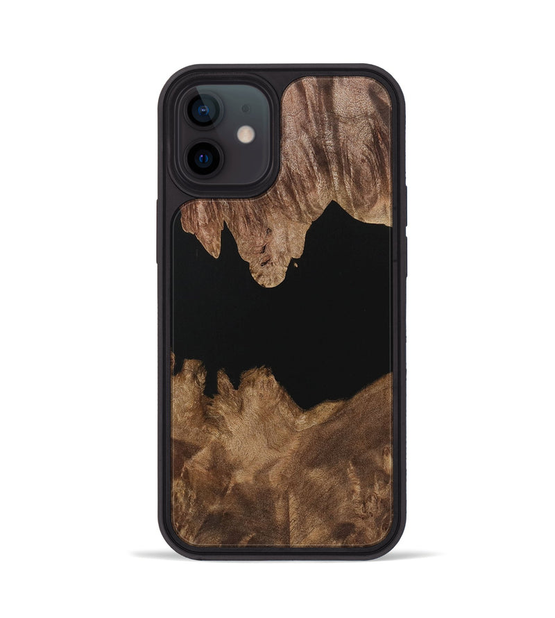 iPhone 12 Wood Phone Case - Talon (Pure Black, 729927)