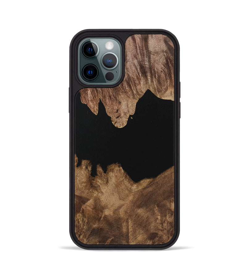 iPhone 12 Pro Wood Phone Case - Talon (Pure Black, 729927)