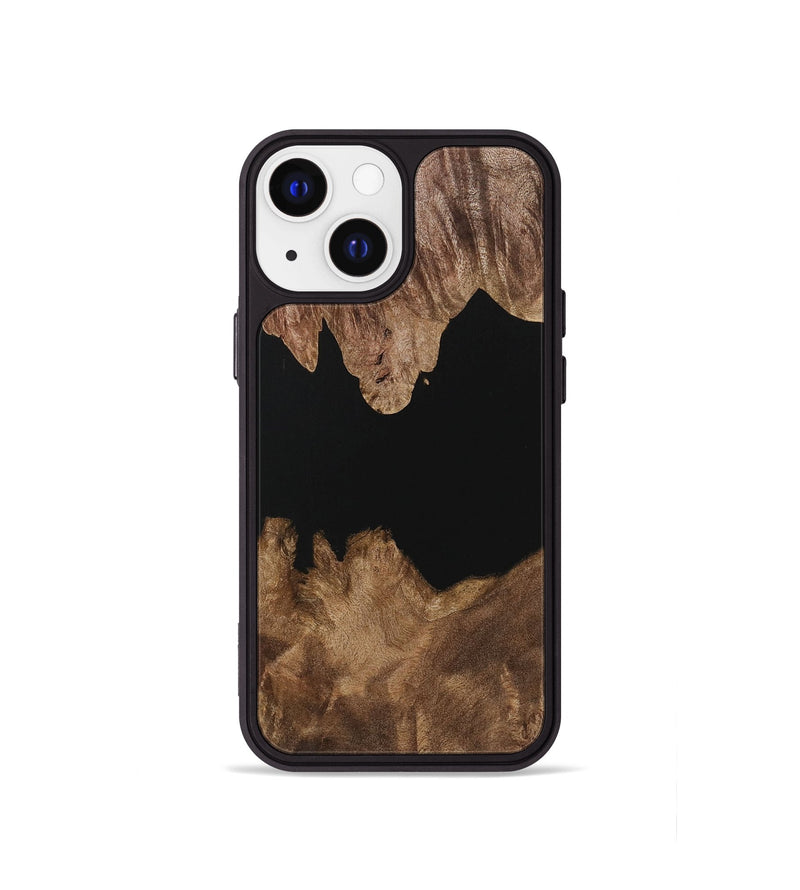 iPhone 13 mini Wood Phone Case - Talon (Pure Black, 729927)