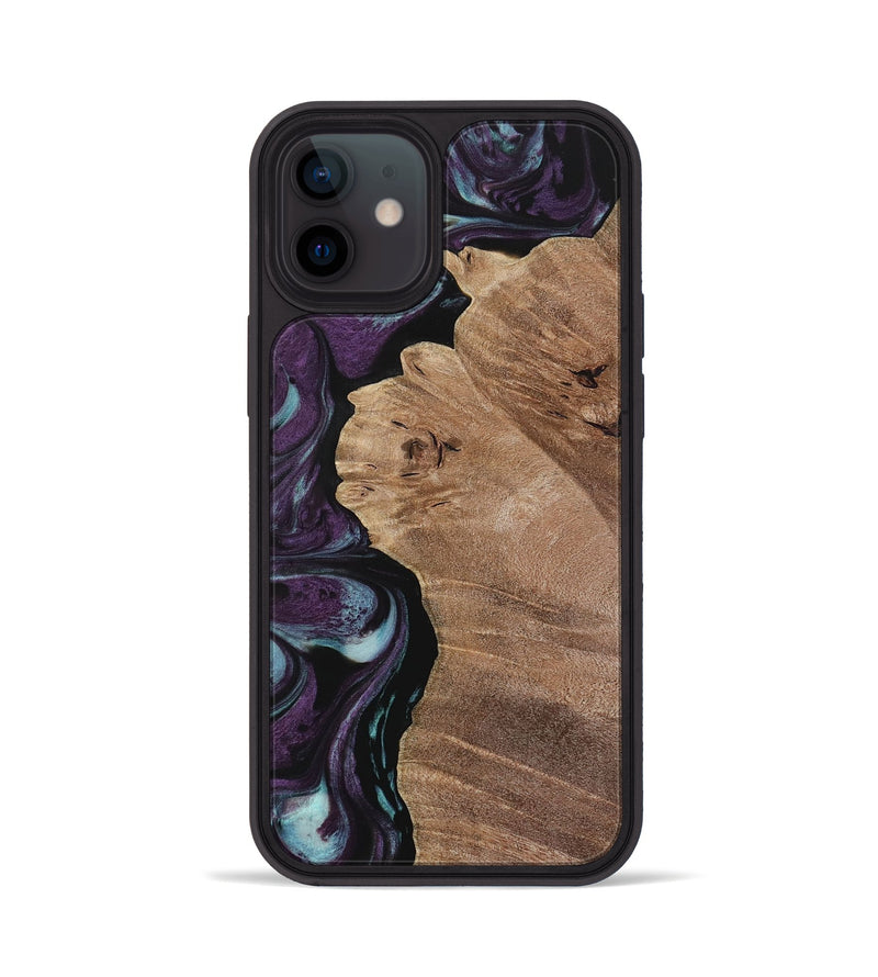 iPhone 12 Wood Phone Case - Nile (Purple, 729932)