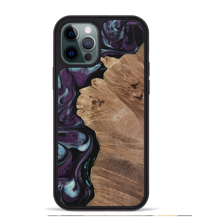 iPhone 12 Pro Max Wood Phone Case - Nile (Purple, 729932)