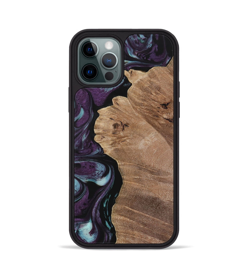 iPhone 12 Pro Wood Phone Case - Nile (Purple, 729932)