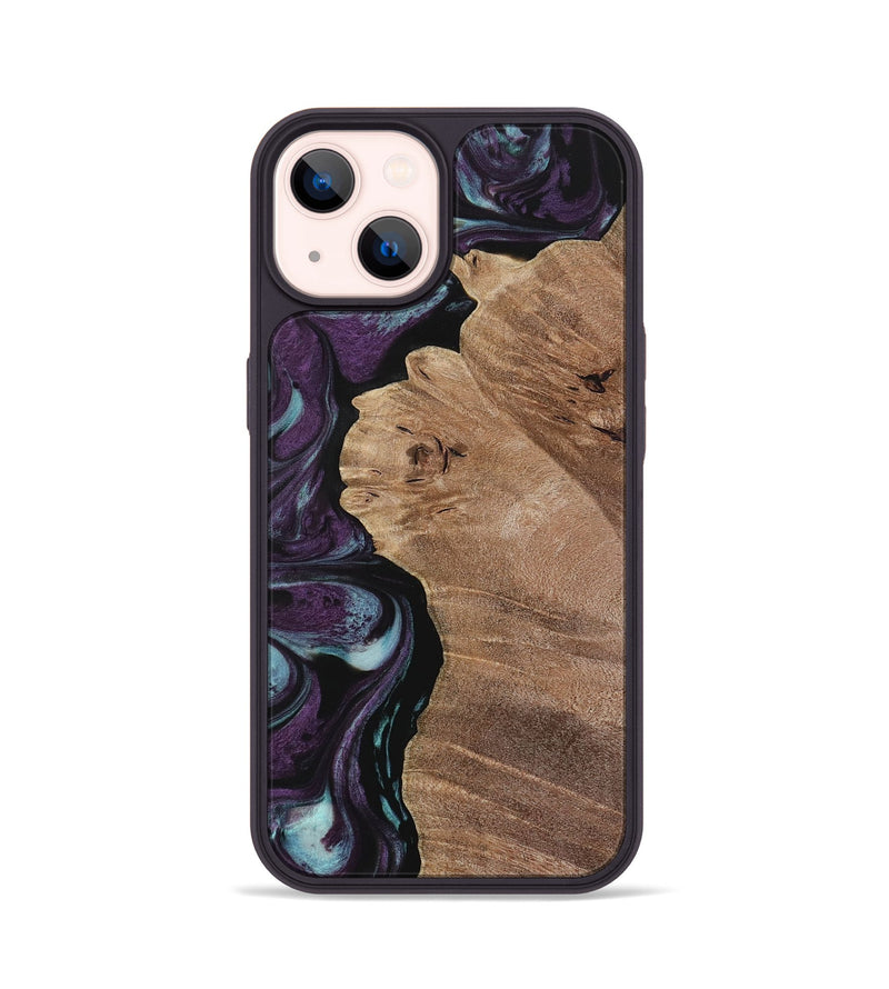 iPhone 14 Wood Phone Case - Nile (Purple, 729932)