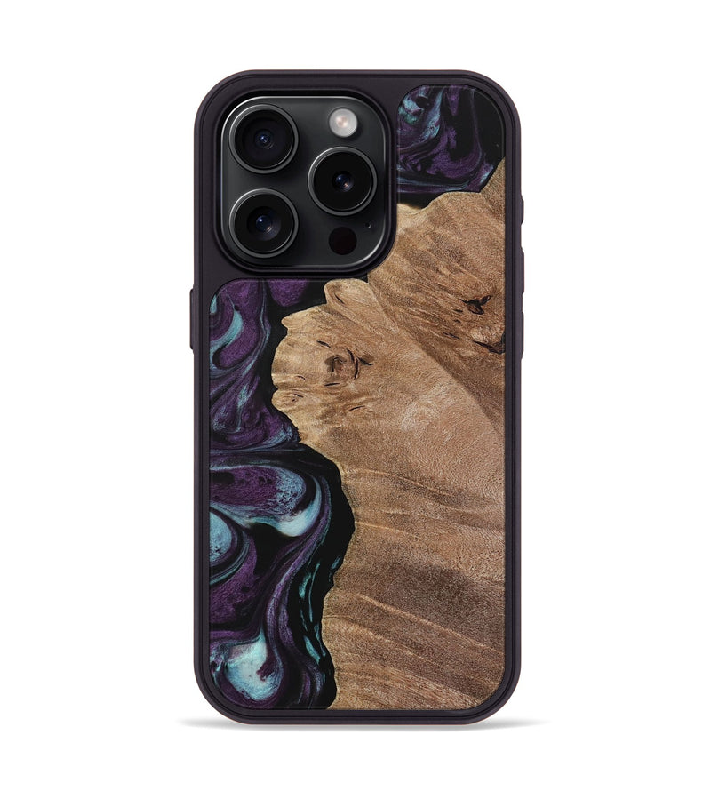 iPhone 15 Pro Wood Phone Case - Nile (Purple, 729932)