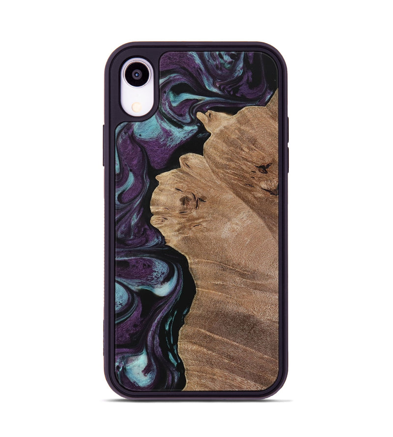 iPhone Xr Wood Phone Case - Nile (Purple, 729932)