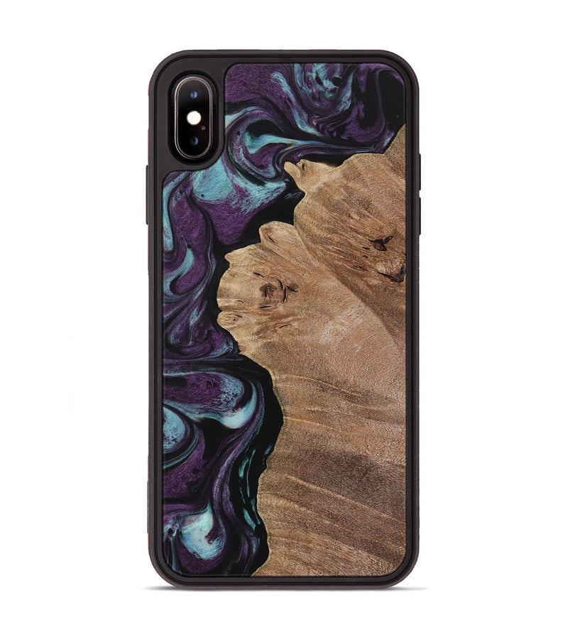 iPhone Xs Max Wood Phone Case - Nile (Purple, 729932)