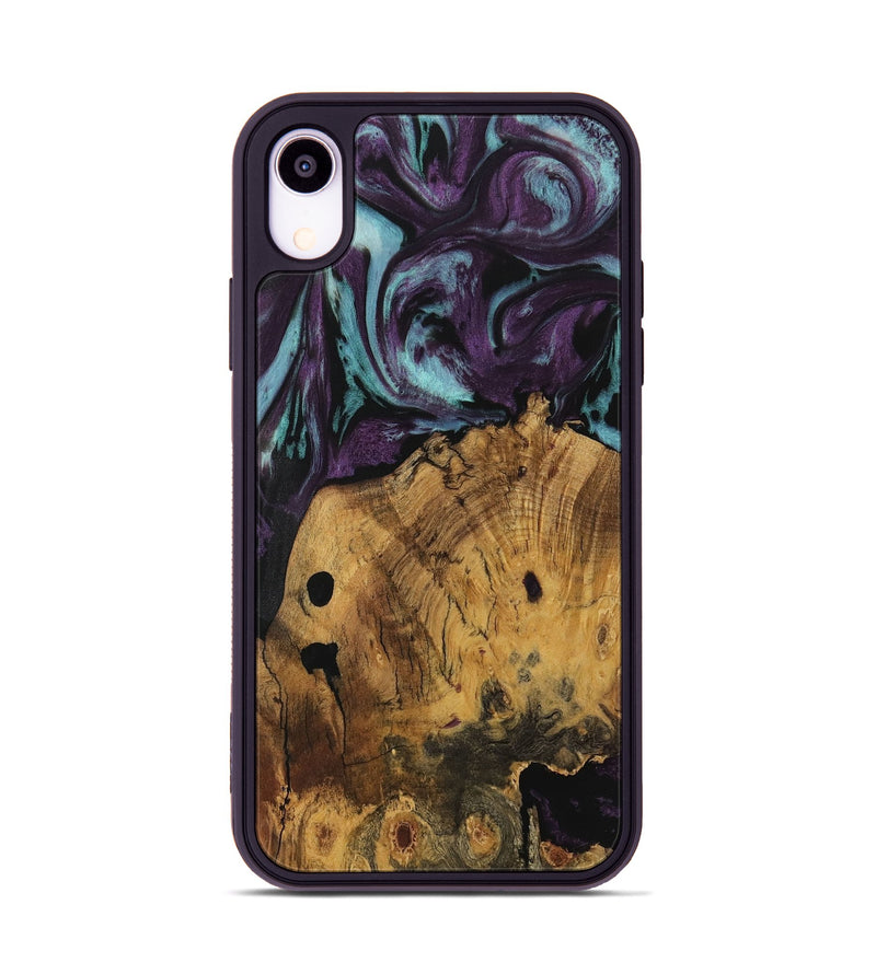 iPhone Xr Wood Phone Case - Drucie (Purple, 729933)