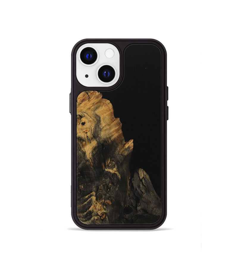 iPhone 13 mini Wood Phone Case - Jasmyne (Pure Black, 729934)