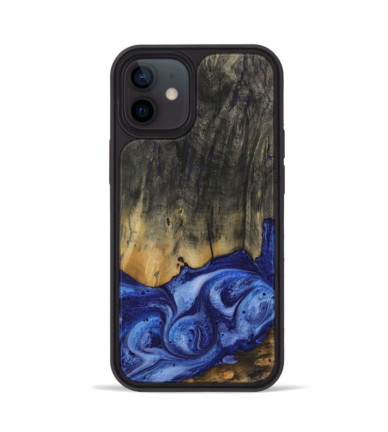 iPhone 12 Wood Phone Case - Kianna (Blue, 729946)