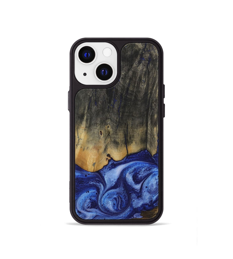 iPhone 13 mini Wood Phone Case - Kianna (Blue, 729946)