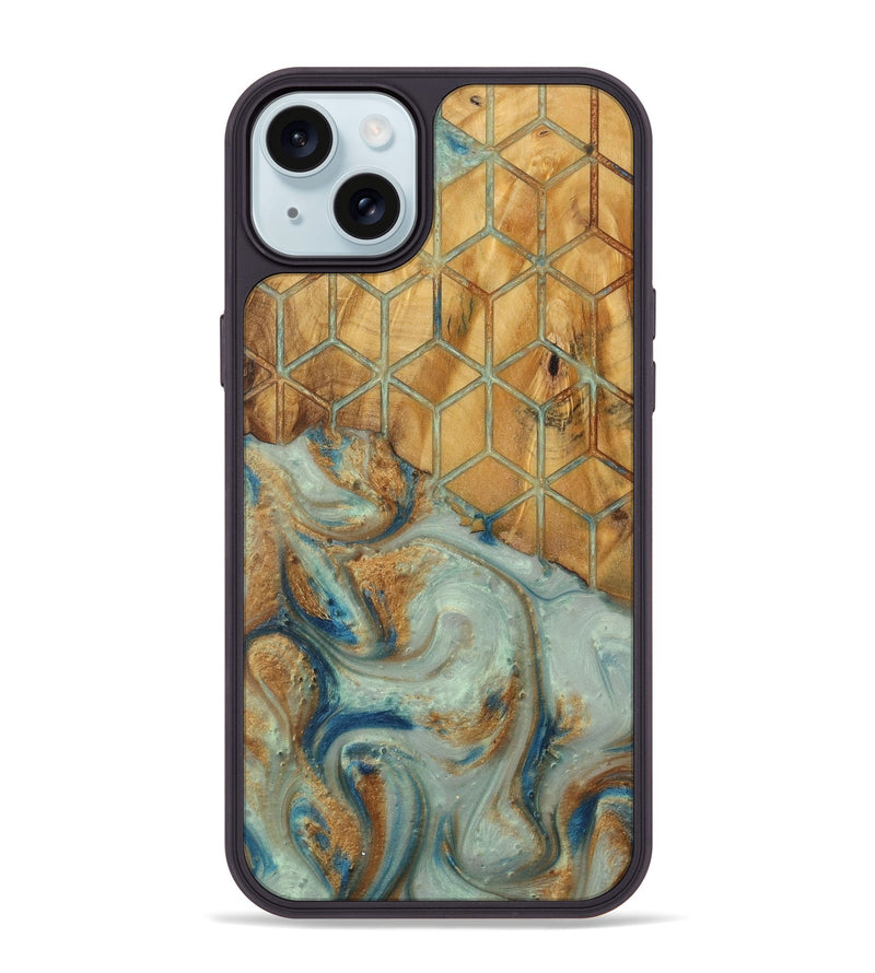 iPhone 15 Plus Wood Phone Case - Modesta (Pattern, 729956)