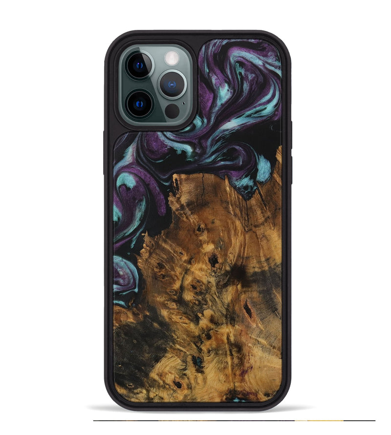 iPhone 12 Pro Max Wood Phone Case - Conley (Purple, 729969)