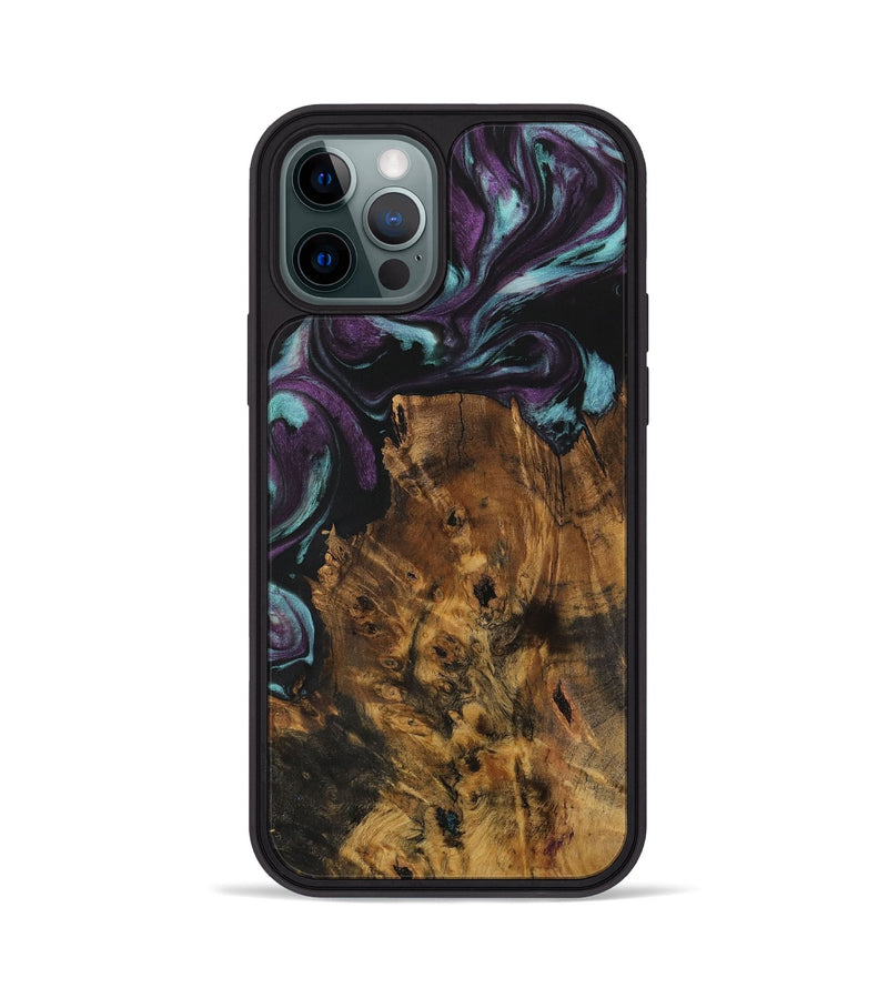 iPhone 12 Pro Wood Phone Case - Conley (Purple, 729969)