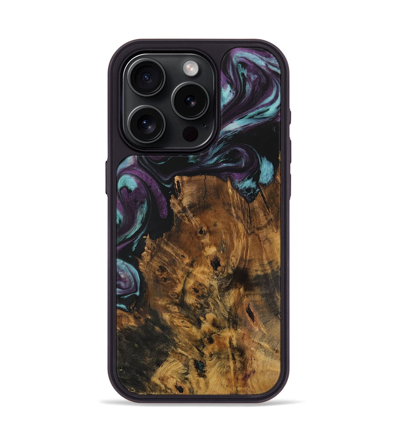 iPhone 15 Pro Wood Phone Case - Conley (Purple, 729969)