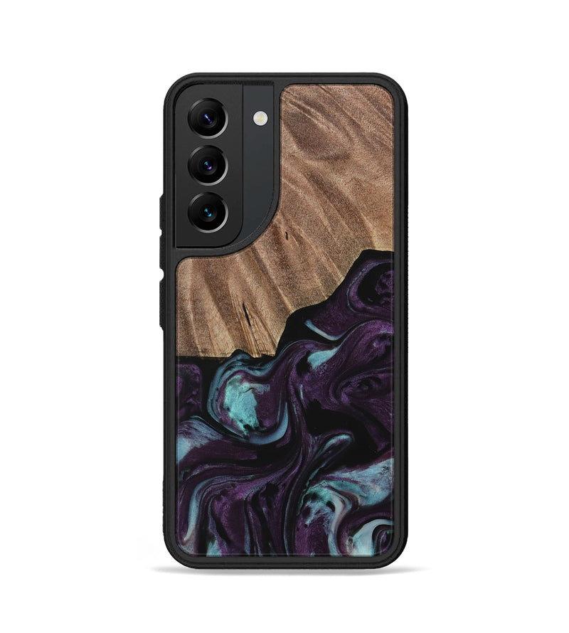 Galaxy S22 Wood Phone Case - Loula (Purple, 729975)