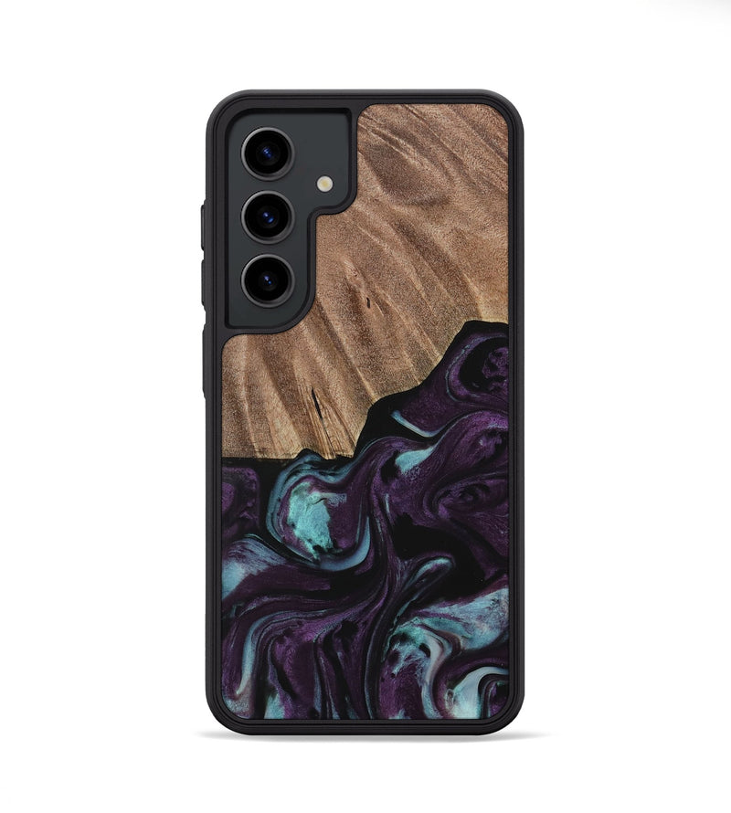 Galaxy S24 Wood Phone Case - Loula (Purple, 729975)