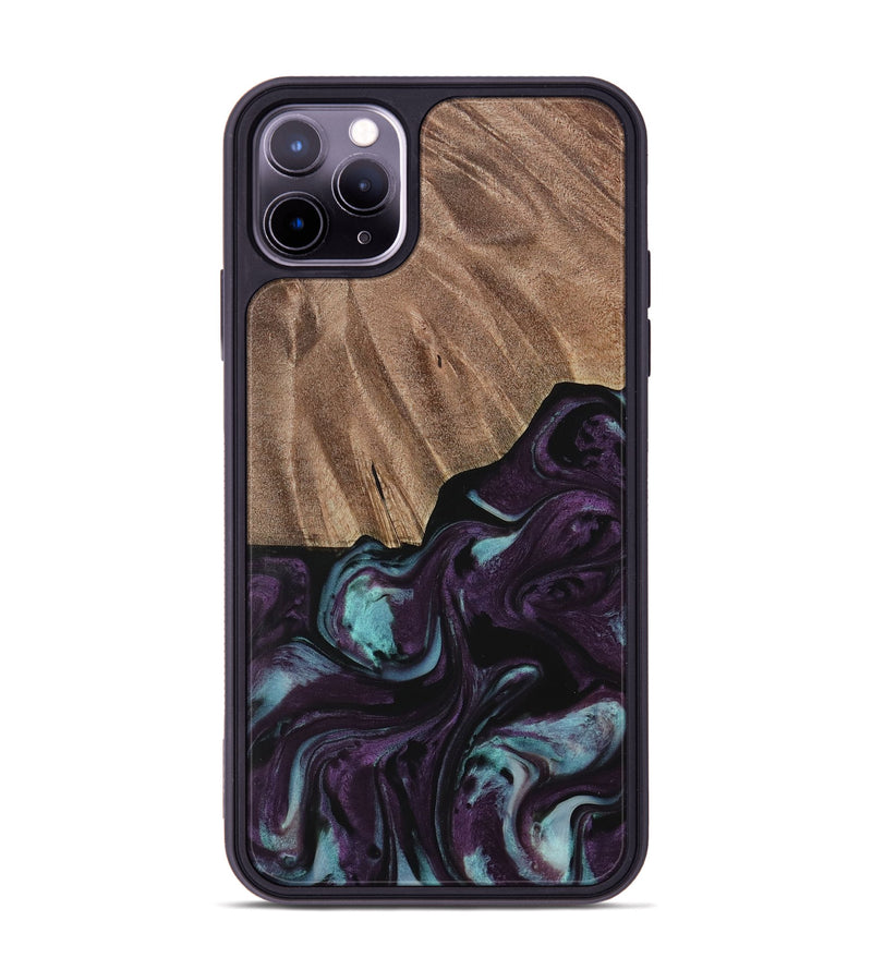 iPhone 11 Pro Max Wood Phone Case - Loula (Purple, 729975)