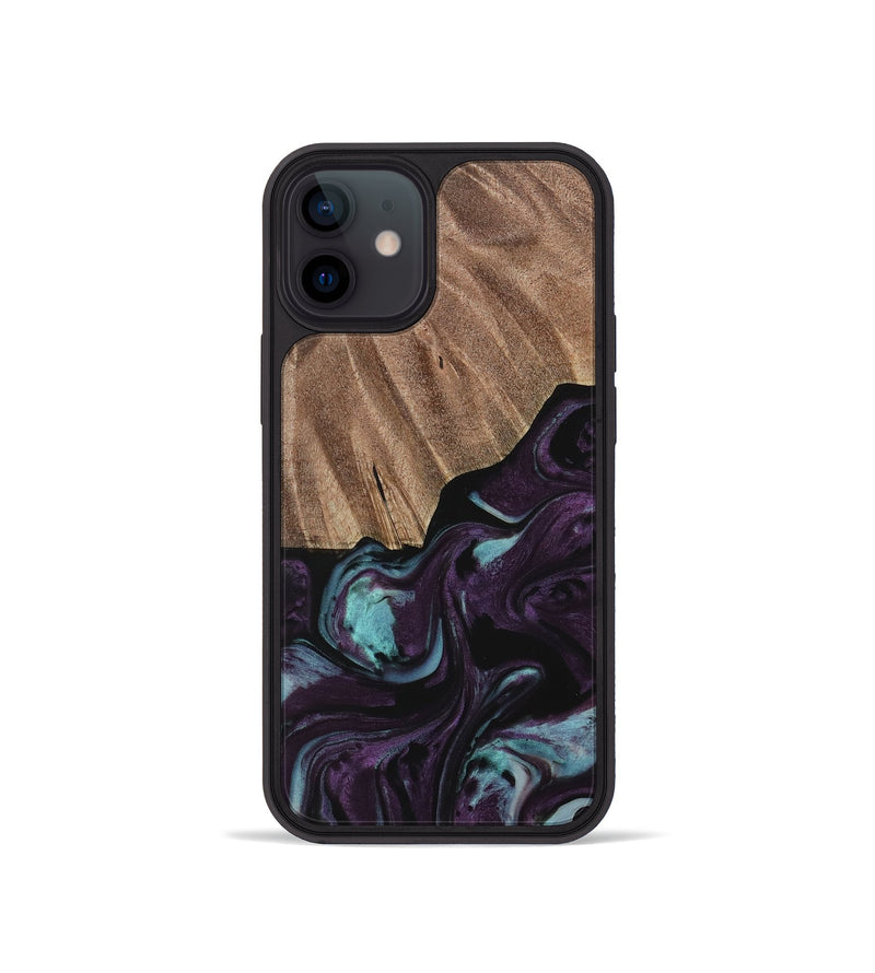 iPhone 12 mini Wood Phone Case - Loula (Purple, 729975)