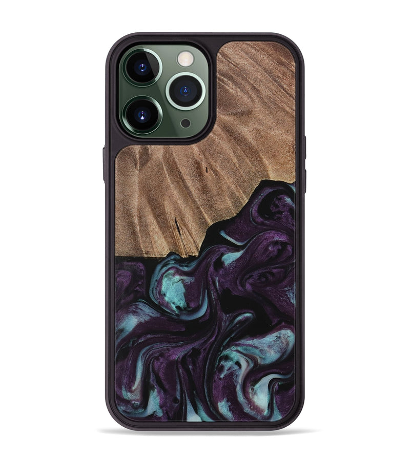 iPhone 13 Pro Max Wood Phone Case - Loula (Purple, 729975)