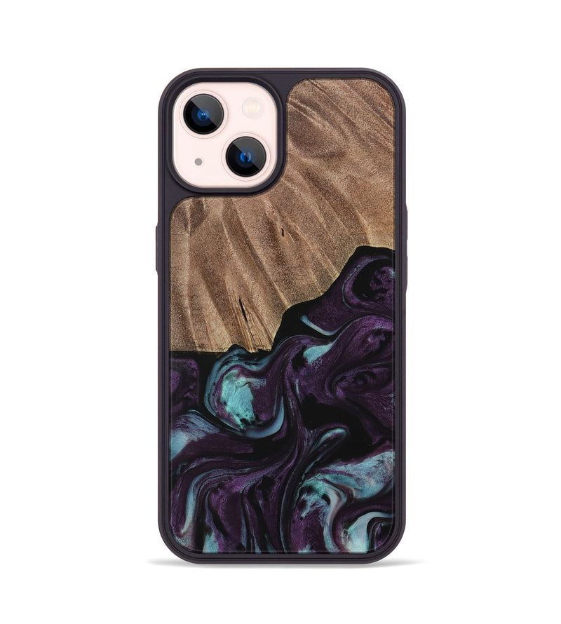 iPhone 14 Wood Phone Case - Loula (Purple, 729975)