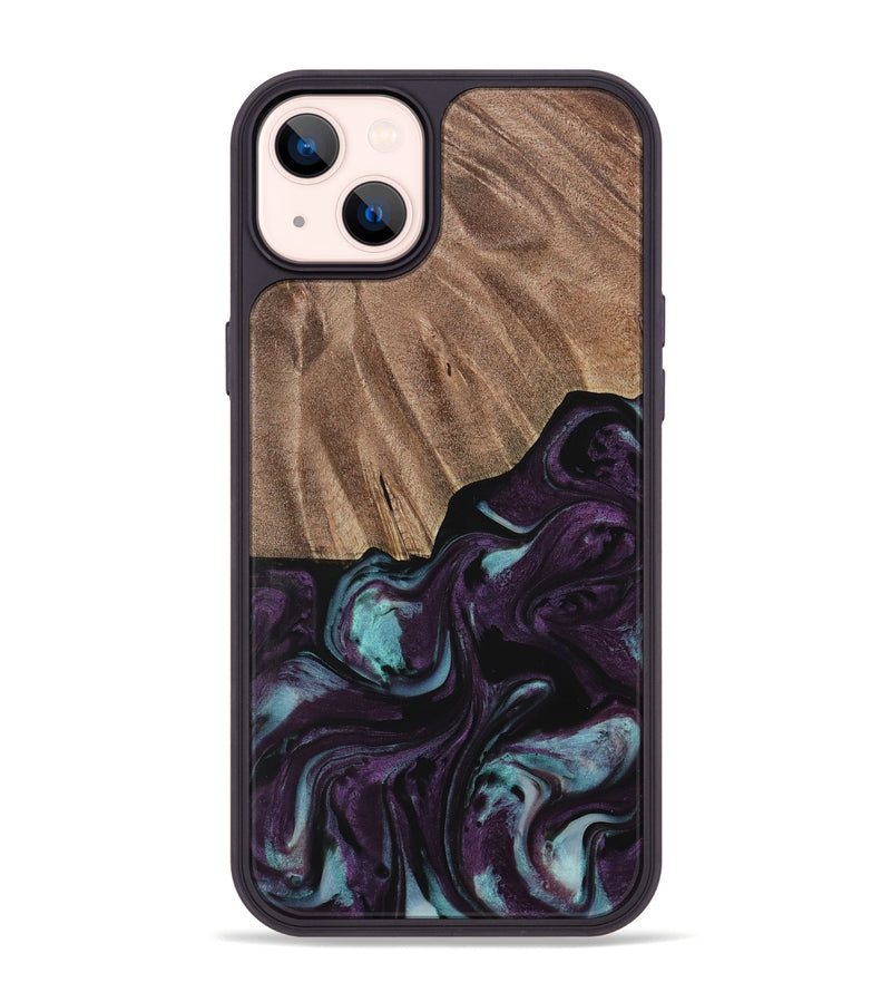 iPhone 14 Plus Wood Phone Case - Loula (Purple, 729975)