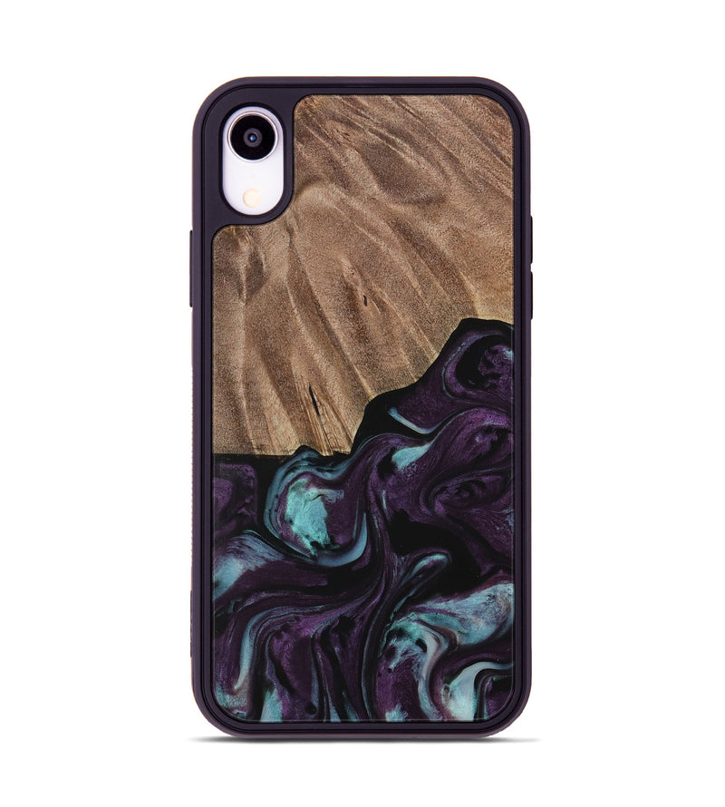 iPhone Xr Wood Phone Case - Loula (Purple, 729975)