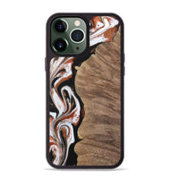 iPhone 13 Pro Max Wood Phone Case - Ursula (Black & White, 729986)