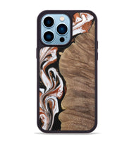 iPhone 14 Pro Max Wood Phone Case - Ursula (Black & White, 729986)