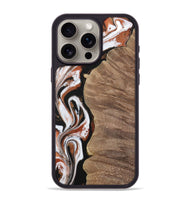 iPhone 15 Pro Max Wood Phone Case - Ursula (Black & White, 729986)