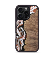 iPhone 16 Pro Wood Phone Case - Ursula (Black & White, 729986)