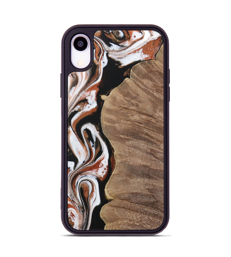 iPhone Xr Wood Phone Case - Ursula (Black & White, 729986)