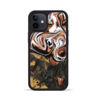 iPhone 12 Wood Phone Case - Patty (Black & White, 729988)