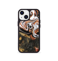 iPhone 13 mini Wood Phone Case - Patty (Black & White, 729988)