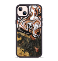 iPhone 14 Plus Wood Phone Case - Patty (Black & White, 729988)