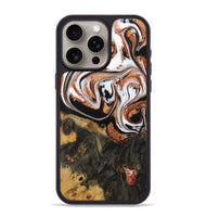 iPhone 15 Pro Max Wood Phone Case - Patty (Black & White, 729988)