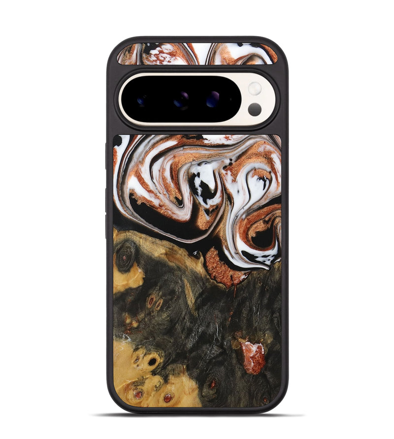 Pixel 9 Wood Phone Case - Patty (Black & White, 729988)