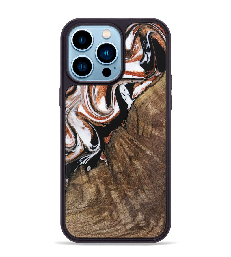 iPhone 14 Pro Max Wood Phone Case - Wilson (Black & White, 729991)