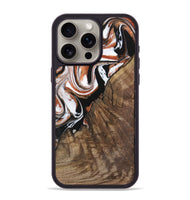 iPhone 15 Pro Max Wood Phone Case - Wilson (Black & White, 729991)