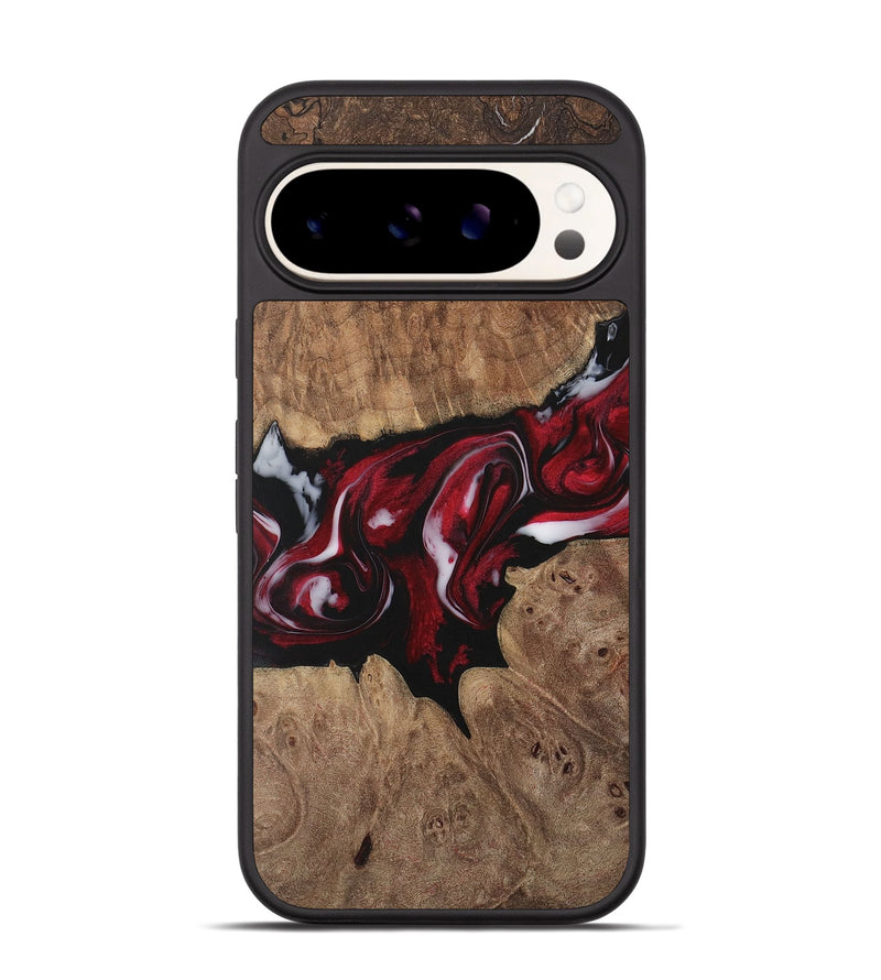 Pixel 9 Pro Wood Phone Case - Caesar (Red, 729993)