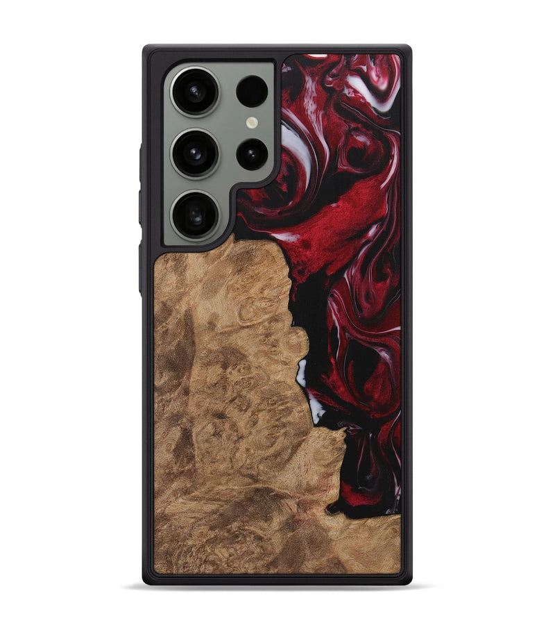 Galaxy S24 Ultra Wood Phone Case - Mossie (Red, 730007)