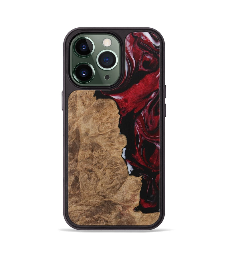 iPhone 13 Pro Wood Phone Case - Mossie (Red, 730007)