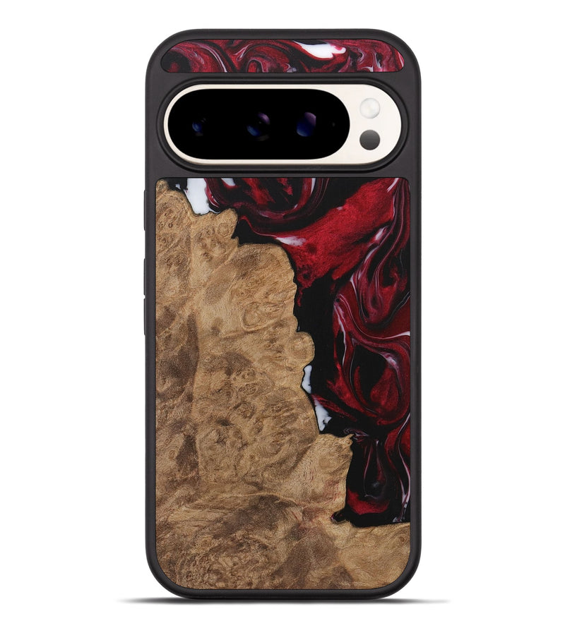 Pixel 9 Pro XL Wood Phone Case - Mossie (Red, 730007)