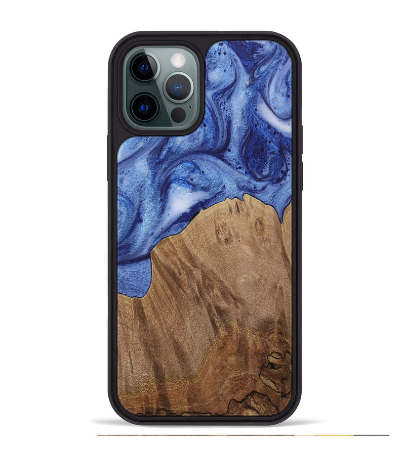 iPhone 12 Pro Max Wood Phone Case - Jobey (Blue, 730009)