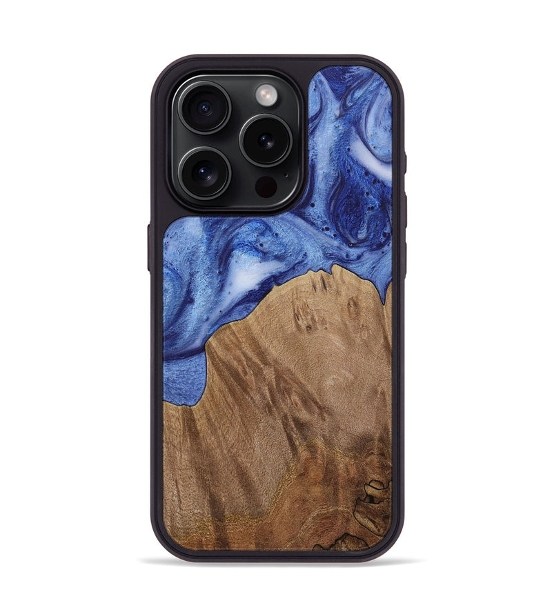 iPhone 15 Pro Wood Phone Case - Jobey (Blue, 730009)